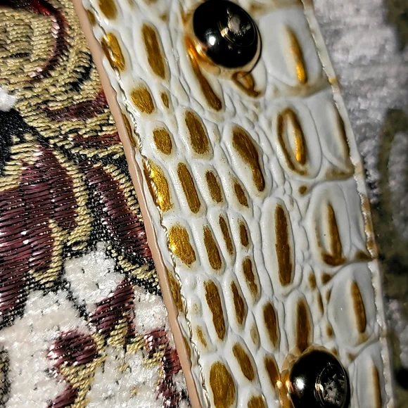 Beautifully Embroderided & Leather Sharif 1827 Satchel - Picture 12 of 14